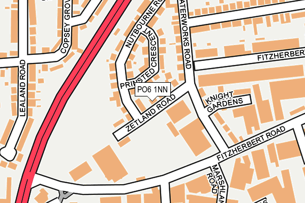 PO6 1NN map - OS OpenMap – Local (Ordnance Survey)