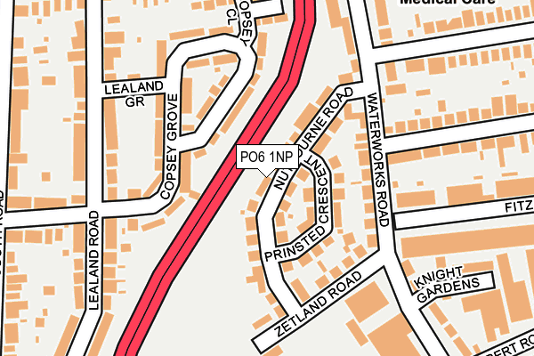 PO6 1NP map - OS OpenMap – Local (Ordnance Survey)