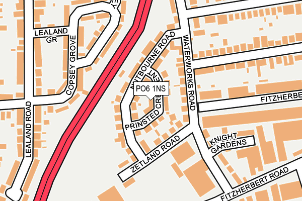 PO6 1NS map - OS OpenMap – Local (Ordnance Survey)