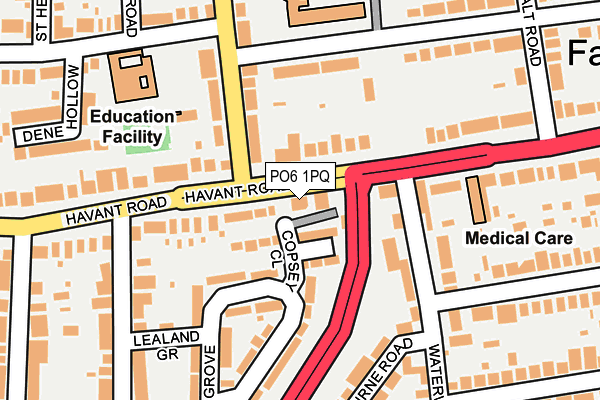 PO6 1PQ map - OS OpenMap – Local (Ordnance Survey)