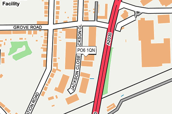 PO6 1QN map - OS OpenMap – Local (Ordnance Survey)