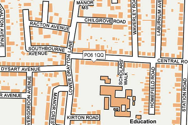 PO6 1QQ map - OS OpenMap – Local (Ordnance Survey)