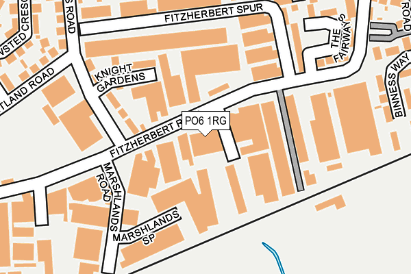 PO6 1RG map - OS OpenMap – Local (Ordnance Survey)