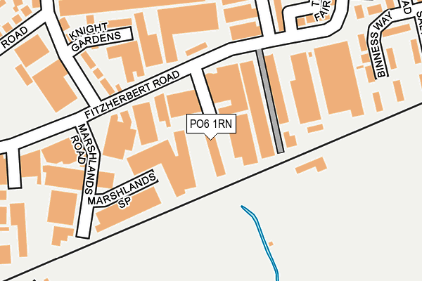 PO6 1RN map - OS OpenMap – Local (Ordnance Survey)