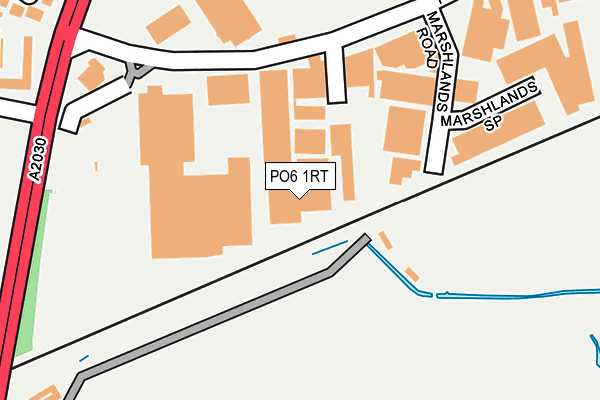 PO6 1RT map - OS OpenMap – Local (Ordnance Survey)