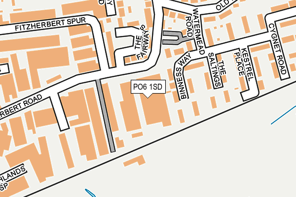 PO6 1SD map - OS OpenMap – Local (Ordnance Survey)