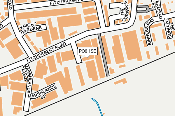 PO6 1SE map - OS OpenMap – Local (Ordnance Survey)