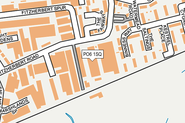 PO6 1SQ map - OS OpenMap – Local (Ordnance Survey)