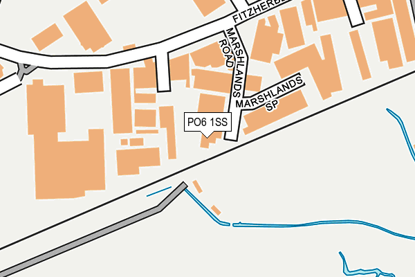 PO6 1SS map - OS OpenMap – Local (Ordnance Survey)