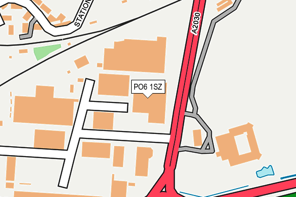 PO6 1SZ map - OS OpenMap – Local (Ordnance Survey)