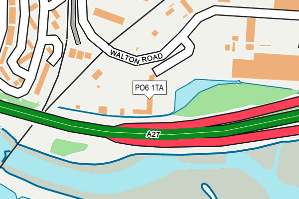 PO6 1TA map - OS OpenMap – Local (Ordnance Survey)