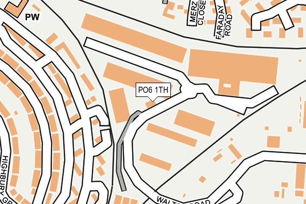 PO6 1TH map - OS OpenMap – Local (Ordnance Survey)