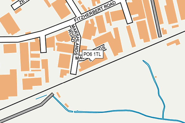 PO6 1TL map - OS OpenMap – Local (Ordnance Survey)