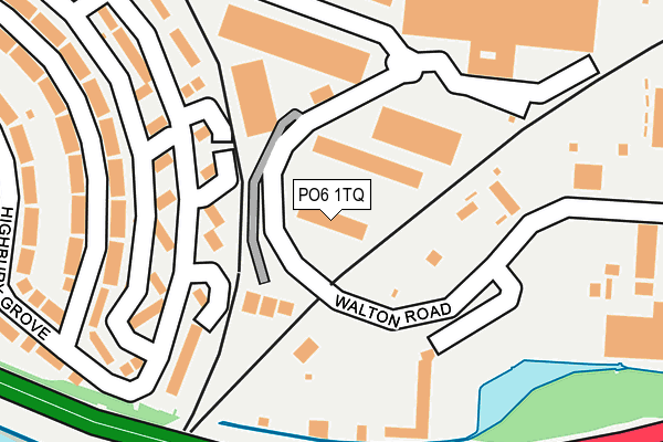 PO6 1TQ map - OS OpenMap – Local (Ordnance Survey)