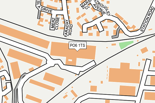 PO6 1TS map - OS OpenMap – Local (Ordnance Survey)