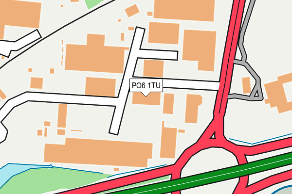 PO6 1TU map - OS OpenMap – Local (Ordnance Survey)