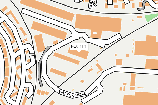 PO6 1TY map - OS OpenMap – Local (Ordnance Survey)