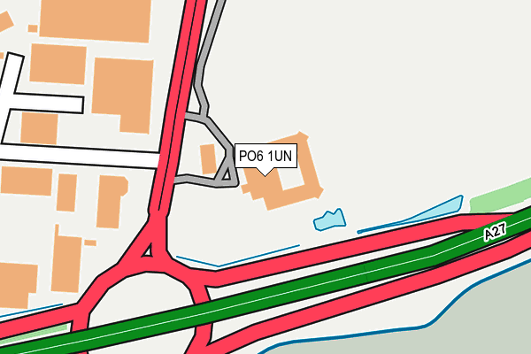 PO6 1UN map - OS OpenMap – Local (Ordnance Survey)