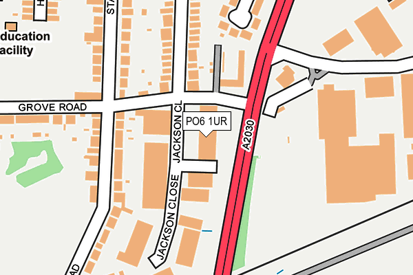 PO6 1UR map - OS OpenMap – Local (Ordnance Survey)