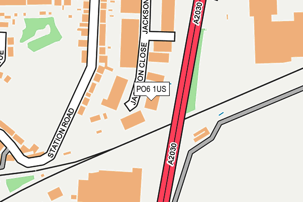 PO6 1US map - OS OpenMap – Local (Ordnance Survey)