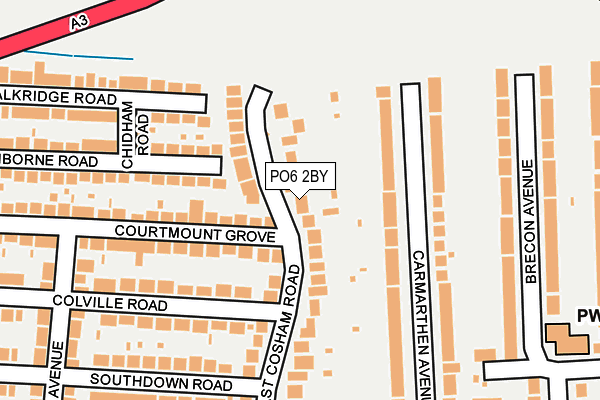 PO6 2BY map - OS OpenMap – Local (Ordnance Survey)