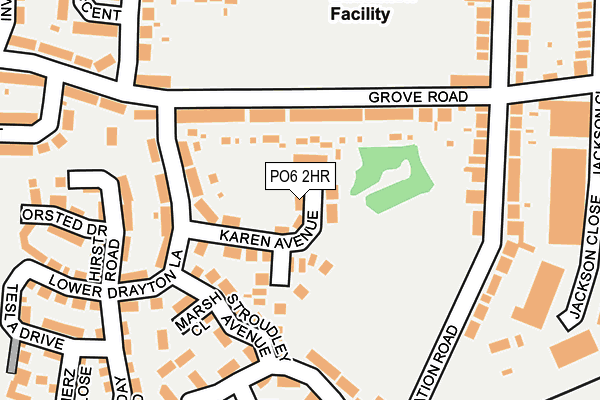 PO6 2HR map - OS OpenMap – Local (Ordnance Survey)