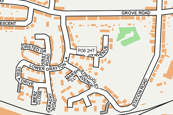 PO6 2HT map - OS OpenMap – Local (Ordnance Survey)