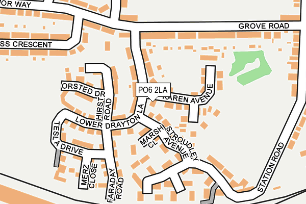 PO6 2LA map - OS OpenMap – Local (Ordnance Survey)