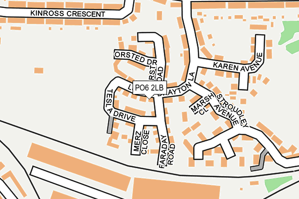 PO6 2LB map - OS OpenMap – Local (Ordnance Survey)