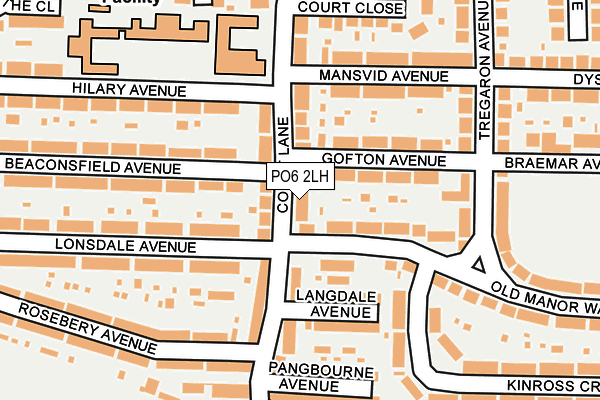 PO6 2LH map - OS OpenMap – Local (Ordnance Survey)