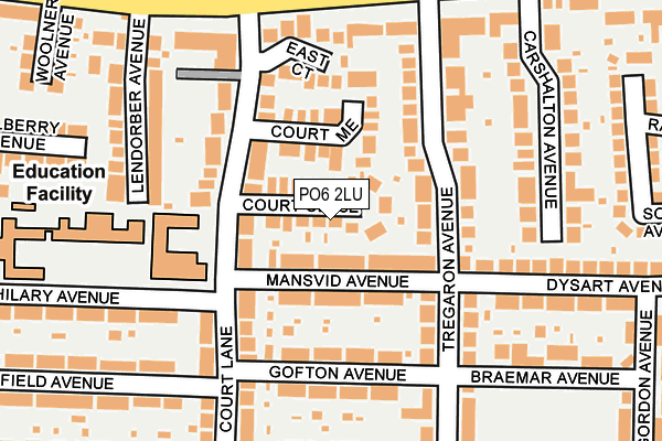 PO6 2LU map - OS OpenMap – Local (Ordnance Survey)