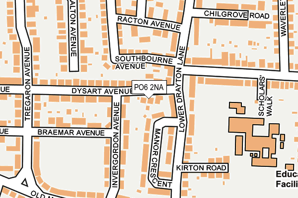 PO6 2NA map - OS OpenMap – Local (Ordnance Survey)