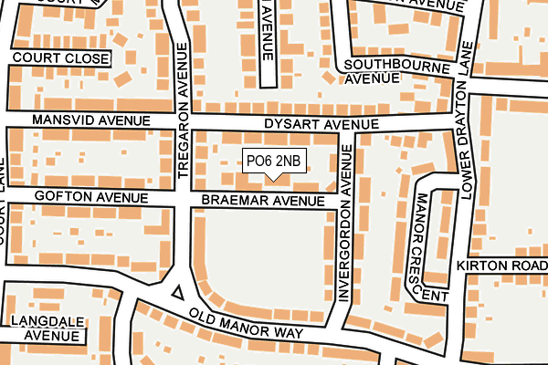 PO6 2NB map - OS OpenMap – Local (Ordnance Survey)