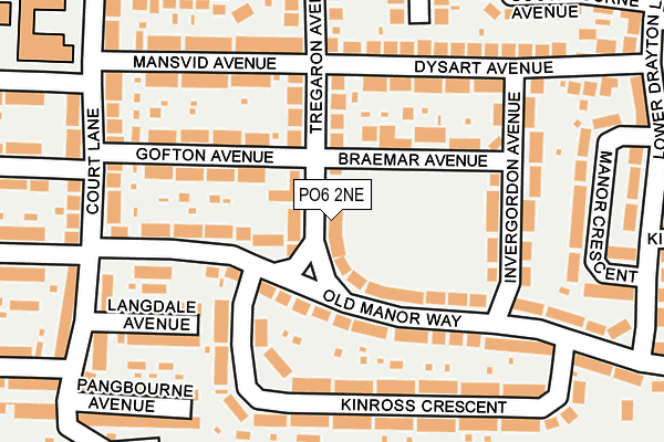 PO6 2NE map - OS OpenMap – Local (Ordnance Survey)