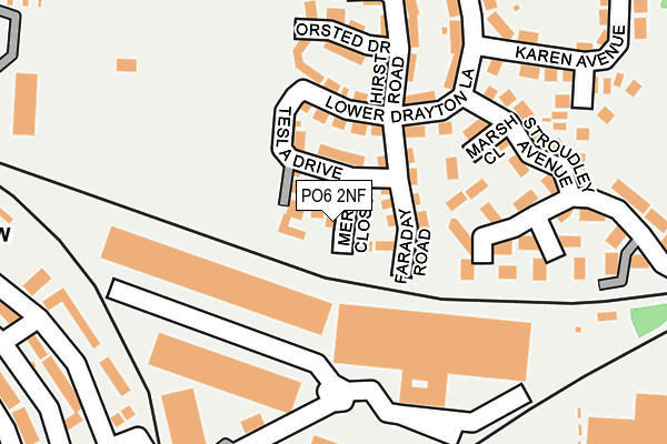 PO6 2NF map - OS OpenMap – Local (Ordnance Survey)