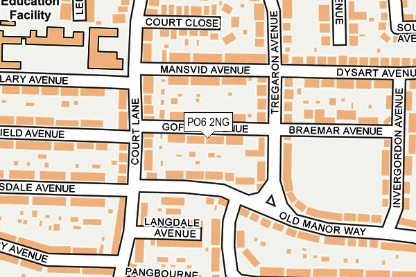 PO6 2NG map - OS OpenMap – Local (Ordnance Survey)