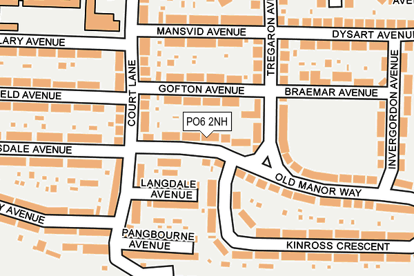 PO6 2NH map - OS OpenMap – Local (Ordnance Survey)