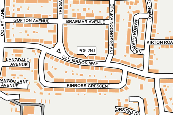 PO6 2NJ map - OS OpenMap – Local (Ordnance Survey)