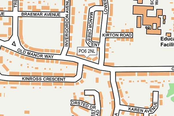 PO6 2NL map - OS OpenMap – Local (Ordnance Survey)