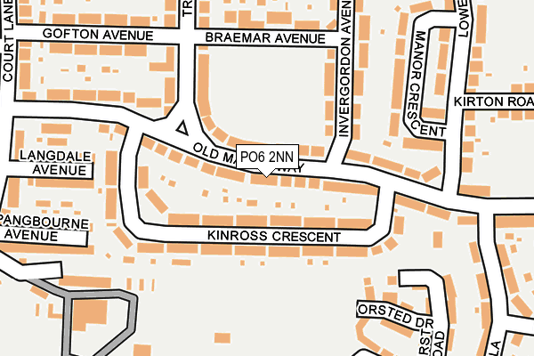 PO6 2NN map - OS OpenMap – Local (Ordnance Survey)