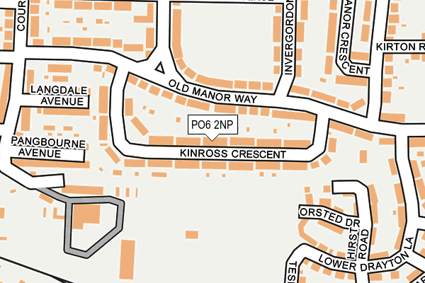 PO6 2NP map - OS OpenMap – Local (Ordnance Survey)