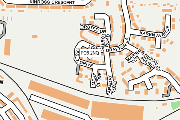 PO6 2NQ map - OS OpenMap – Local (Ordnance Survey)