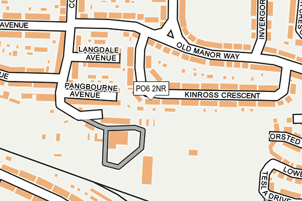 PO6 2NR map - OS OpenMap – Local (Ordnance Survey)