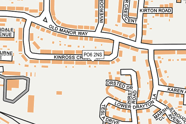 PO6 2NS map - OS OpenMap – Local (Ordnance Survey)