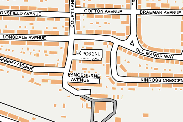 PO6 2NU map - OS OpenMap – Local (Ordnance Survey)