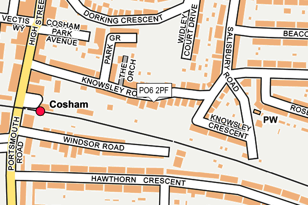 PO6 2PF map - OS OpenMap – Local (Ordnance Survey)