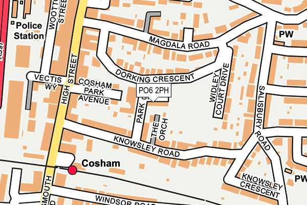 PO6 2PH map - OS OpenMap – Local (Ordnance Survey)