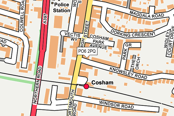 PO6 2PQ map - OS OpenMap – Local (Ordnance Survey)