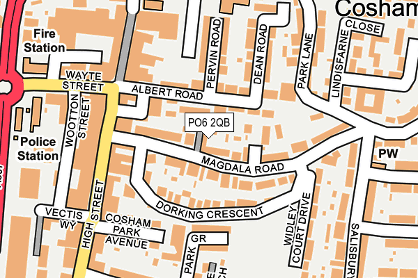 PO6 2QB map - OS OpenMap – Local (Ordnance Survey)