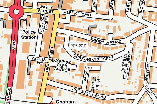 PO6 2QD map - OS OpenMap – Local (Ordnance Survey)